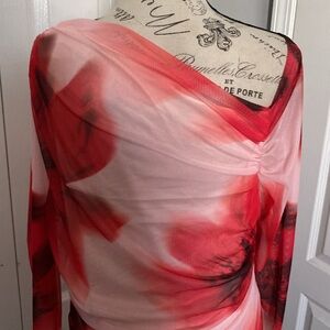 SHEIN BAE long sleeve flower dress size OXL.